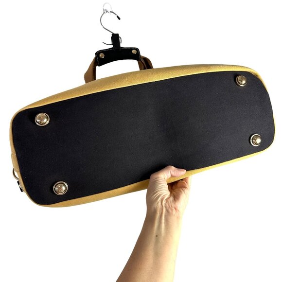 Spartina 449 Stoddard Cargo Duffle Bag Weekender Linen Leather + Wristlet - Picture 7 of 16